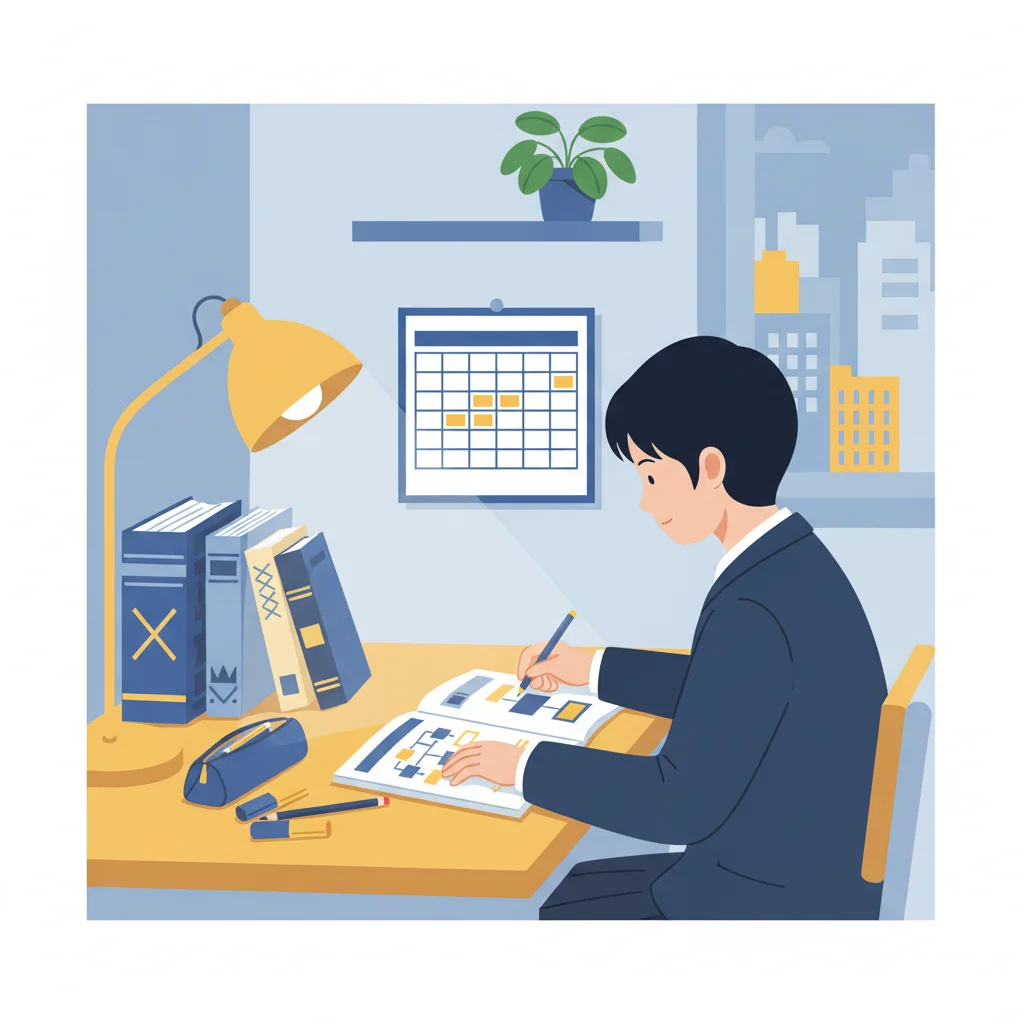 生物勉強法5選のイラスト